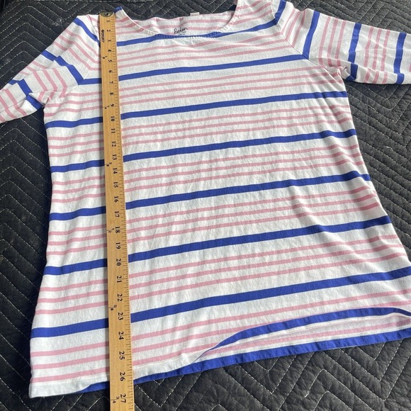 Boden Top Womens Plus Size 16/18 Stripes Ahead of the Rest Cotton Casual - Picture 13 of 13